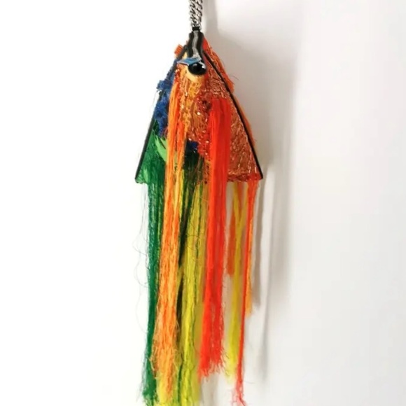 Alexander McQueen Handbags - Alexander McQueen Vibrant Tassel Pouch